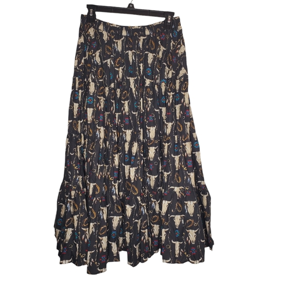 Vintage Malco Modes Square Dance Skirt Womens Medium Large Western Southwestern - Picture 2 of 6